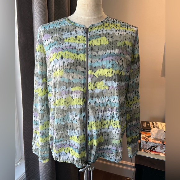 Marc Cain Sport zippered top multicoloured size 6 - Picture 2 of 10